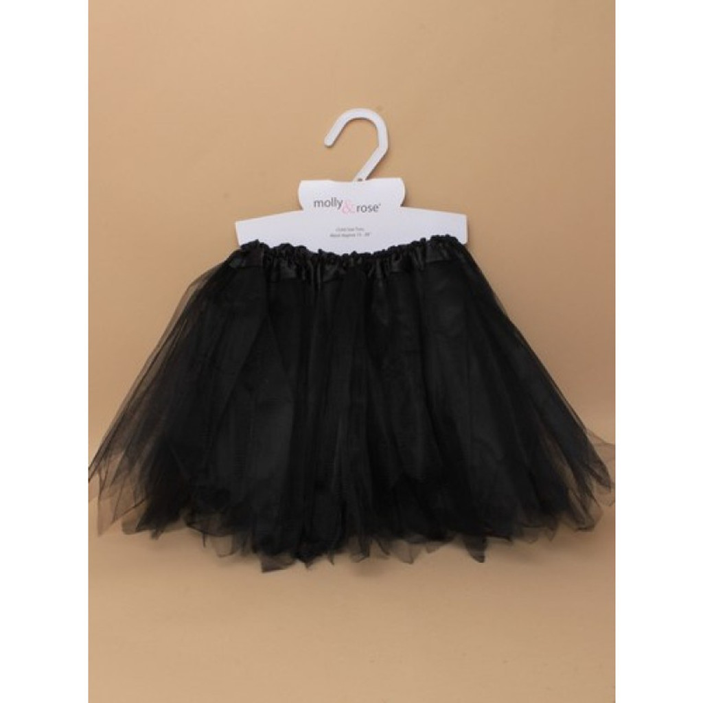 Black Net Tutu Triple Layered Skirt