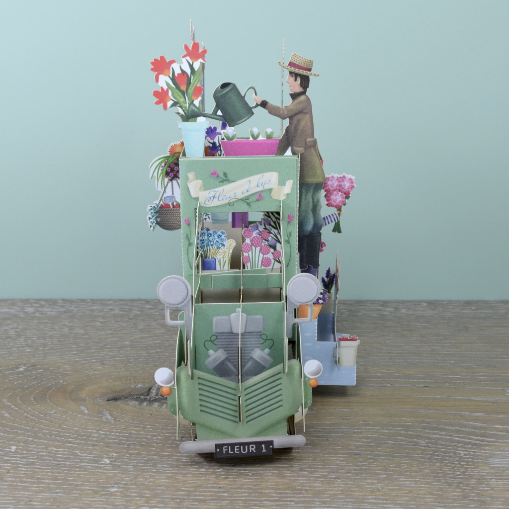 Mother's Day Flower Truck - Top of the World Pop Up Greetings Card 3D004M