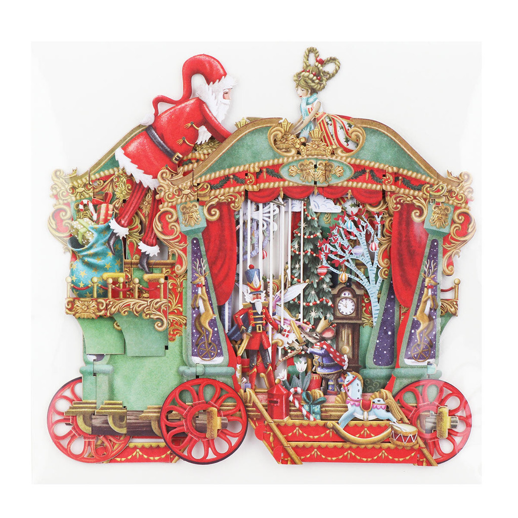 Christmas Puppet Theatre - 3D Pop Up Christmas Card X3D025