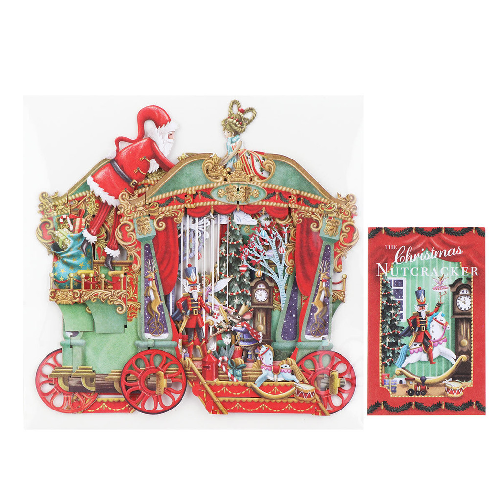 Christmas Puppet Theatre - 3D Pop Up Christmas Card X3D025