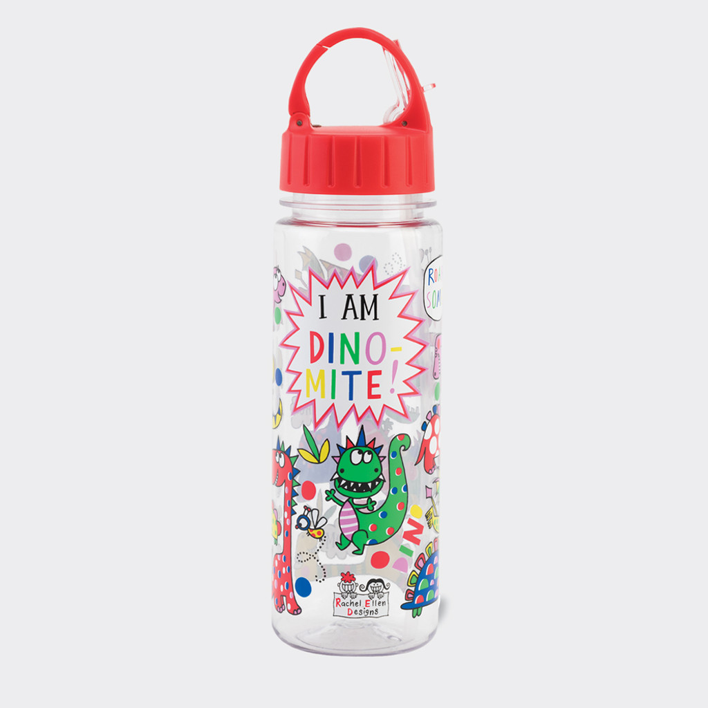 Dinosaur - Drinks Bottle With Straw 500ml