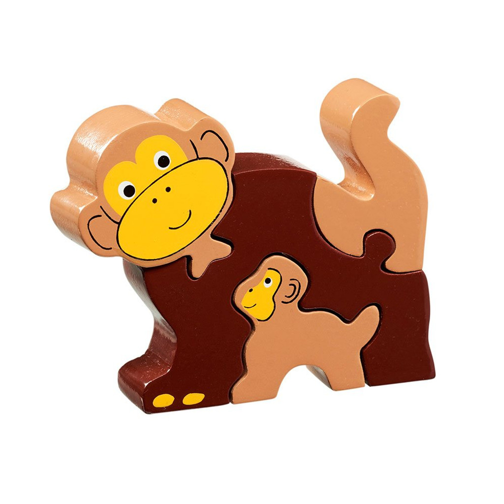 Monkey & Baby Wooden Jigsaw