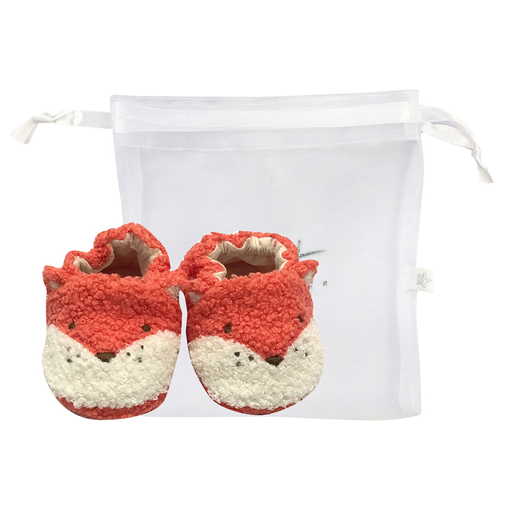 Bouclé Fur Fox Booties