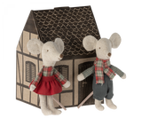 Maileg Winter Mice Twins - Little Brother & Sister