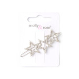 3 Star Motif Crystal Hair Slide