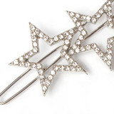 3 Star Motif Crystal Hair Slide