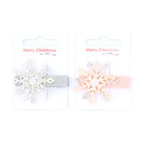 Sparkle Snowflake Hair Clips