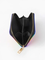 Metallic Rainbow Zip Purse 11x9cm