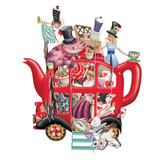 Alice's Teapot - 3D Pop Up Greetings Card 3D023