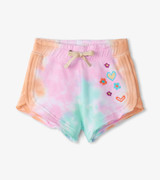 Summer Waves Tie Dye Pull On Shorts