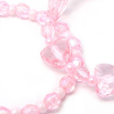 2 Stretch Pink Beaded Bracelets