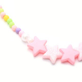 Stars Stretch Bead Necklace And Bracelet Set