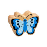 Natural Wooden Blue Butterfly