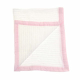 Cellular Blanket with Pink Trim Cellular Blanket with Pink Trim