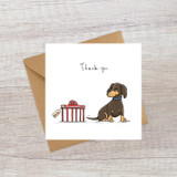 Sausage Dog Thank You Card LD143