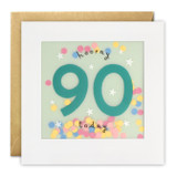 Age 90 Stars Paper Shakies Card PP3327