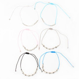 Corded Anklet With Beads