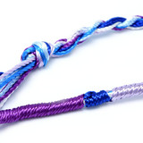 Rainbow Knotted Cord Anklet