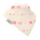 Hearts and Bows Dribble Bib