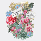 Birthday Flowers - Top of the World Pop Up Greetings Card TW030