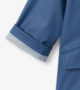 Yellow & Navy Zip-Up Rain Jacket