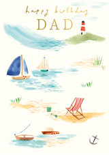 Happy Birthday Dad - Seaside AFR97A Happy Birthday Dad - Seaside AFR97A