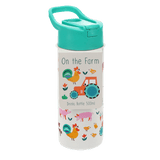 Stainless Steel Bottle With Push Button Lid 500ml - Farmyard