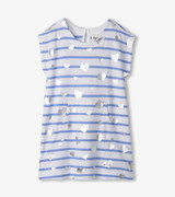 Heart Stripes Terry Slouchy Dress Heart Stripes Terry Slouchy Dress