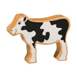 Natural Wooden Black & White Calf