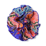 Indian Print Ribbed Scrunchie