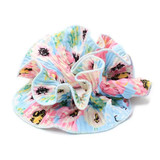 Blue & Pink Floral Scrunchie
