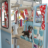 The Camper Van 3D Pop Up Greetings Card 3D026