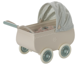 Pram With Baby Mouse - Mint