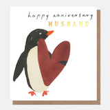 Happy Anniversary Penguin Husband LUV016