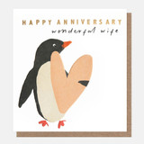Happy Anniversary Penguin Wife LUV018