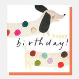 Spotty Sausage Dog Birthday PLY007