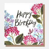 Purple & Pink Flowers Birthday WFE003 Purple & Pink Flowers Birthday WFE003