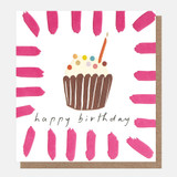Cupcake & Brushstrokes Birthday BOD003