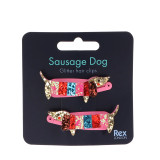 Sausage Dog Glitter Hair Clips (set of 2) Sausage Dog Glitter Hair Clips (set of 2)