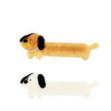 Hair Clips (set of 2) - Sausage Dogs Hair Clips (set of 2) - Sausage Dogs
