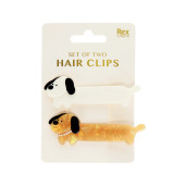 Hair Clips (set of 2) - Sausage Dogs
