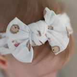 Hedgehog Top Bow Turban Headband Hedgehog Top Bow Turban Headband