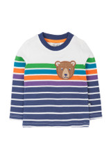 Character Pocket Top - Navy Engineered Stripe/Bear Character Pocket Top - Navy Engineered Stripe/Bear