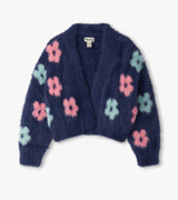 Big Flowers Open Cardigan