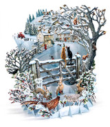 Let It Snow - 3D Christmas Card XTW020 Let It Snow - 3D Christmas Card XTW020