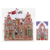 Gingerbread House 3D Christmas Card X3D022