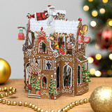 Gingerbread House 3D Christmas Card X3D022