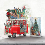 Christmas Camper 3D Christmas Card X3D023