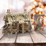 Cosy Christmas Cottage - 3D Christmas Card X3D031