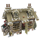 Cosy Christmas Cottage - 3D Christmas Card X3D031